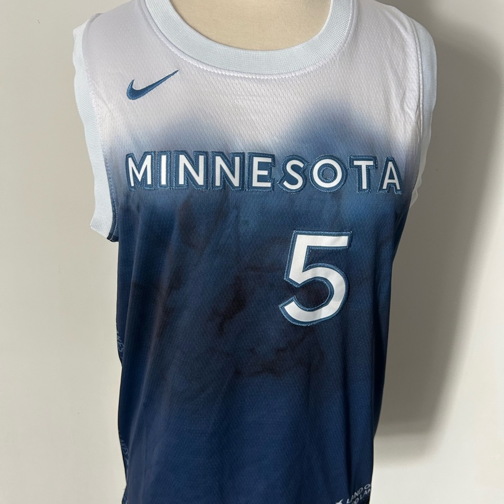 NBA Navy Blue White Anthony Edwards 'Land of 10,000 Lakes' Basketball Jersey